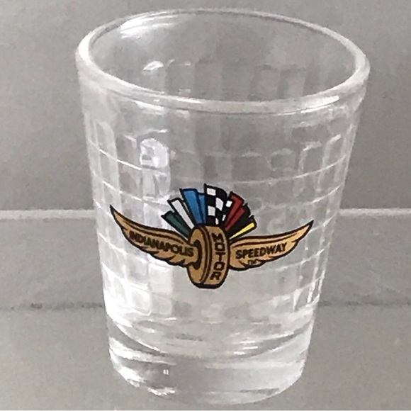 Dining | Indianapolis Motor Speedway Shot Glass Racing Flags Winged ...